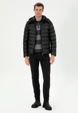 Erkek Siyah Deri Ceket - 50297249003