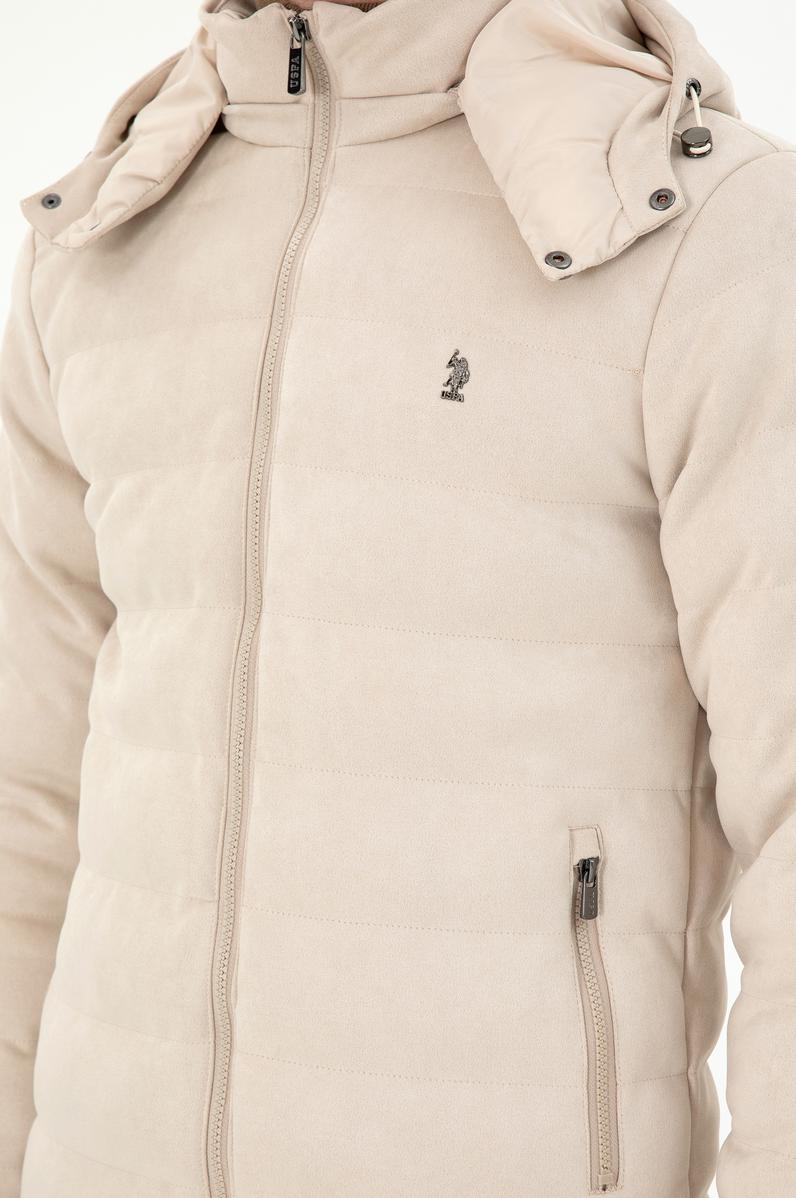 Erkek Bej Deri Ceket