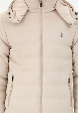 Erkek Bej Deri Ceket - 50297248005