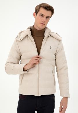 Erkek Bej Deri Ceket - 50297248005