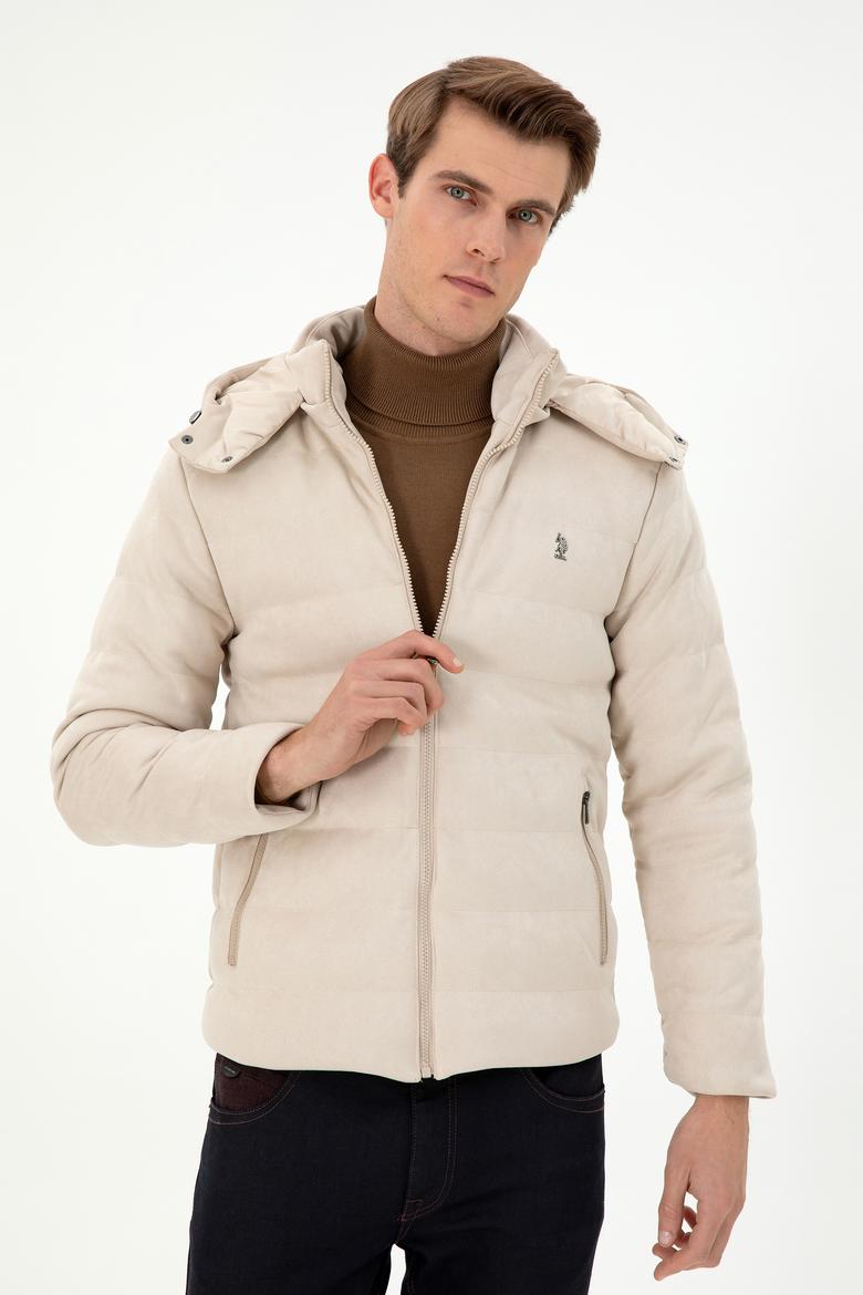 Erkek Bej Deri Ceket - 50297248005