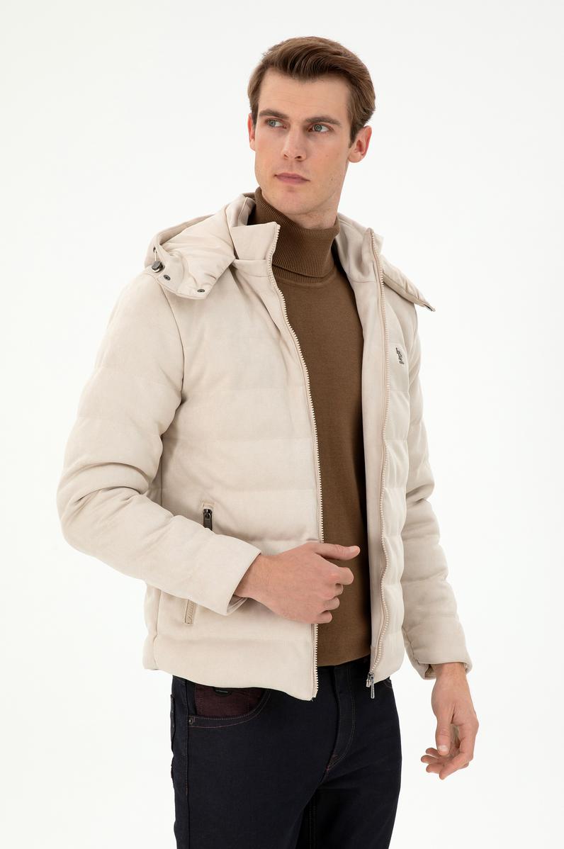 Erkek Bej Deri Ceket