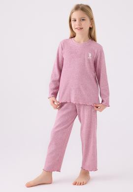 Kız Çocuk Mor Pijama Takımı - 50299773001