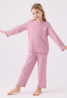 Kız Çocuk Mor Pijama Takımı - 50299773001