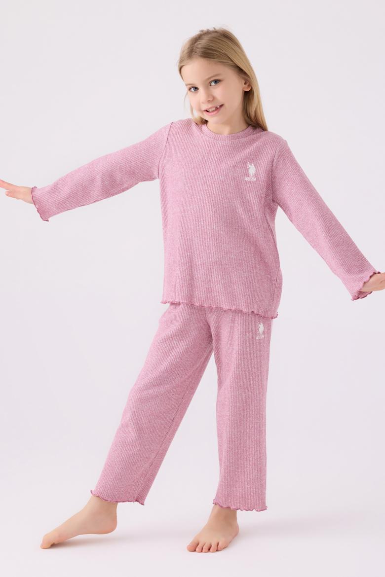 Kız Çocuk Mor Pijama Takımı - 50299773001