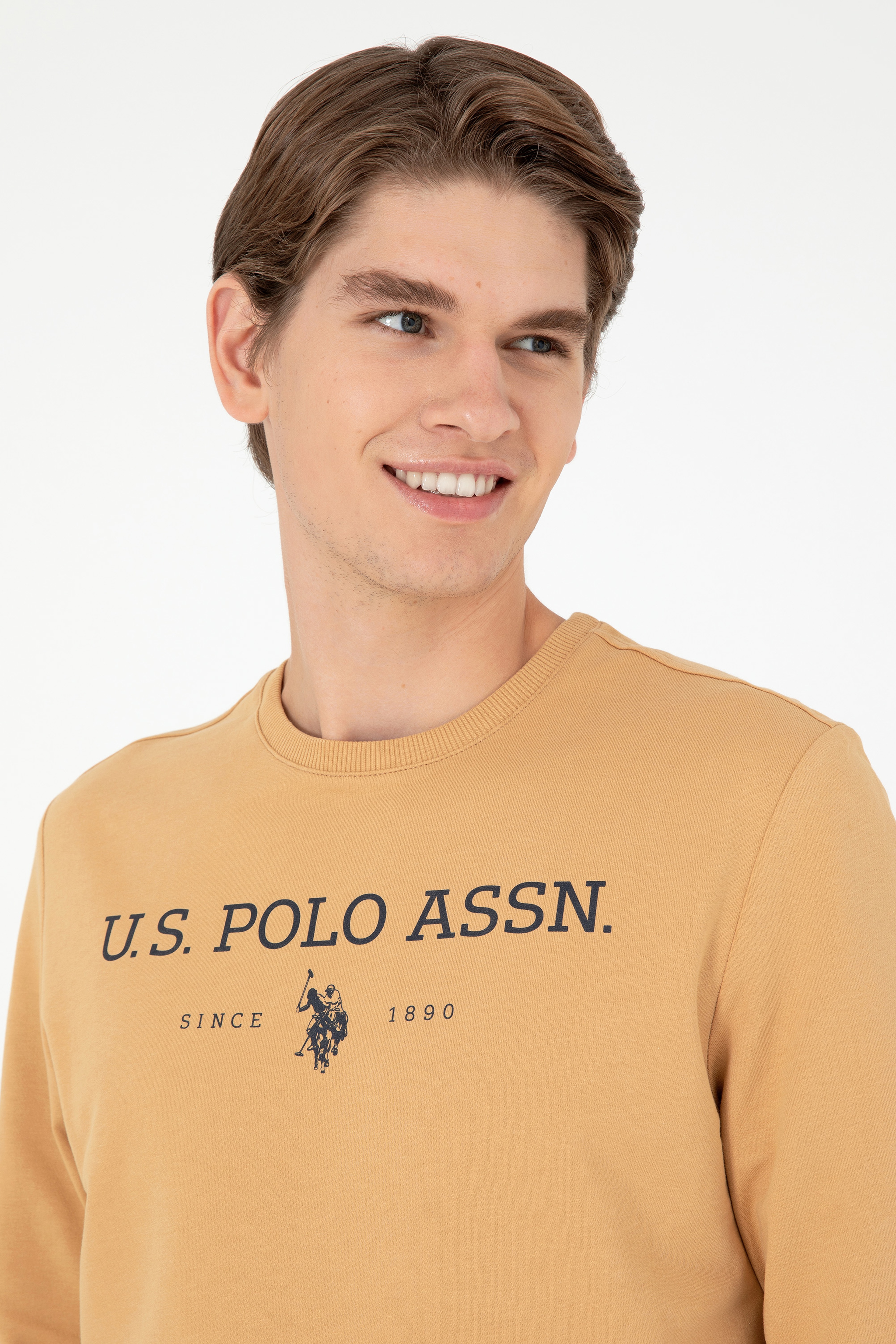 Erkek Camel Sweatshirt - Image 2