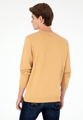 Erkek Camel Sweatshirt - 50293362026