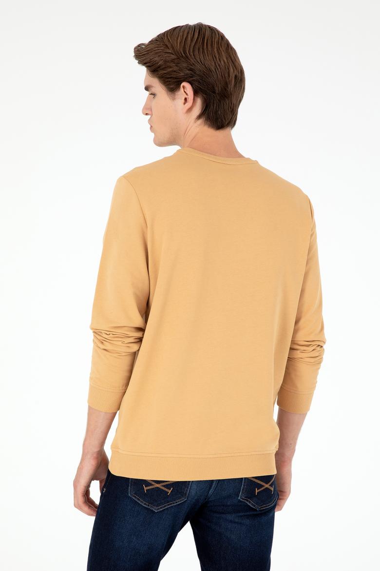 Erkek Camel Sweatshirt - 50293362026