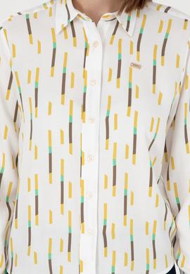 Kadın Haki Uzun Kollu Gömlek - 50291103004