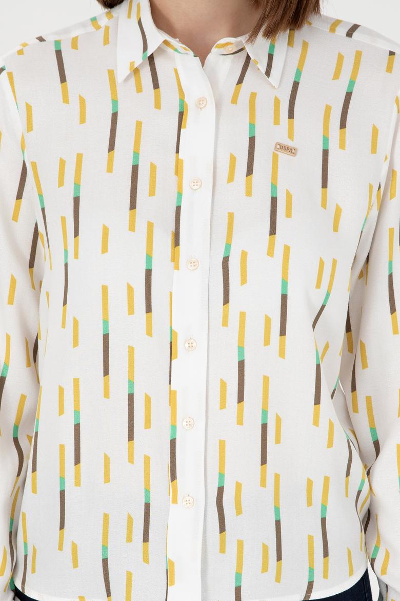 Kadın Haki Uzun Kollu Gömlek - 50291103004