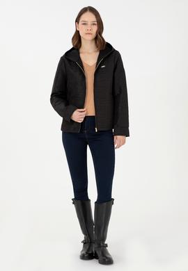 Kadın Siyah Mont - 50292333014