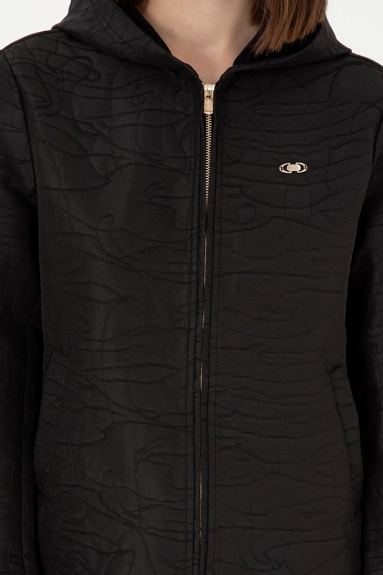 Kadın Siyah Mont - 50292333014