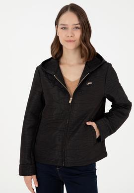 Kadın Siyah Mont - 50292333014