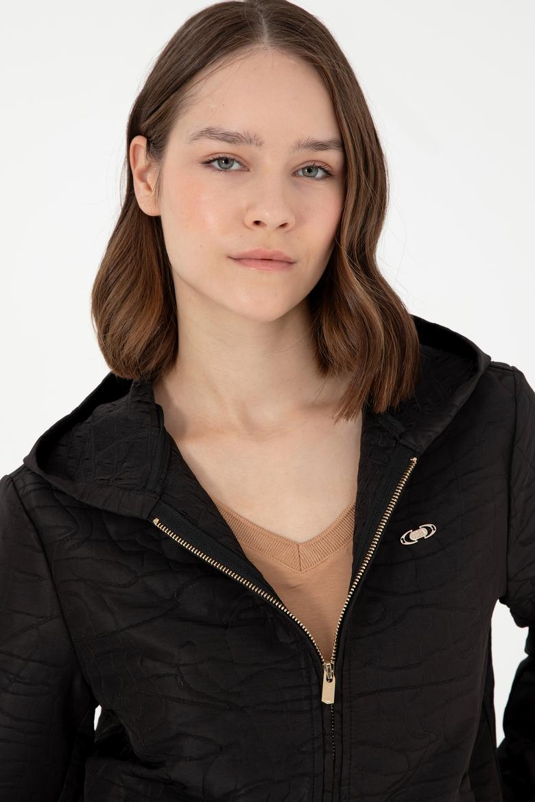 Kadın Siyah Mont - 50292333014