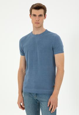 Erkek İndigo Kazak - 50280457016