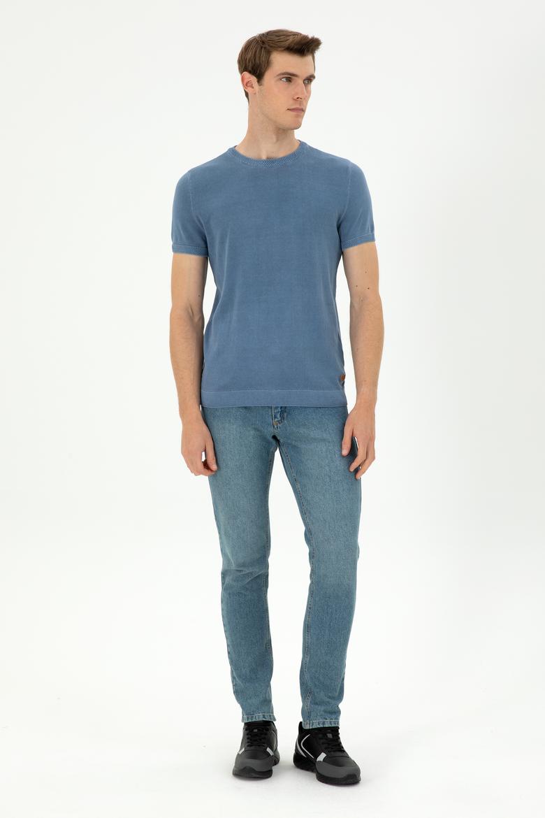 Erkek İndigo Kazak - 50280457016