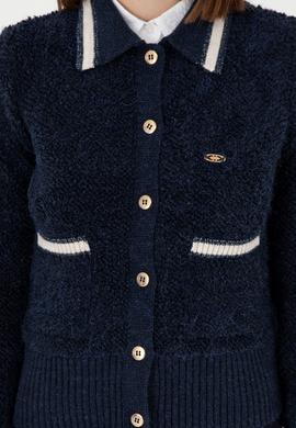 Kadın Lacivert Triko Hırka - 50293099007