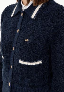 Kadın Lacivert Triko Hırka - 50293099007