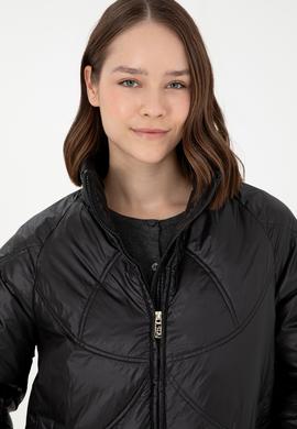 Kadın Siyah Mont - 50289589008