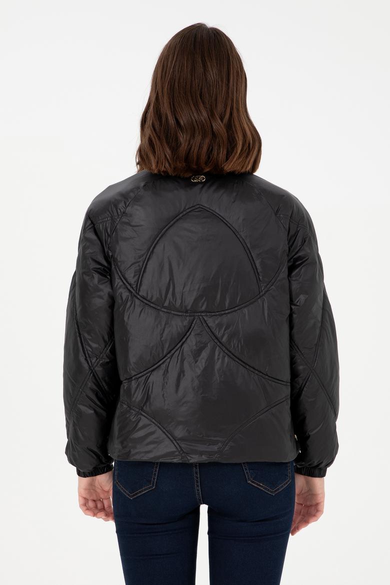 Kadın Siyah Mont - 50289589008