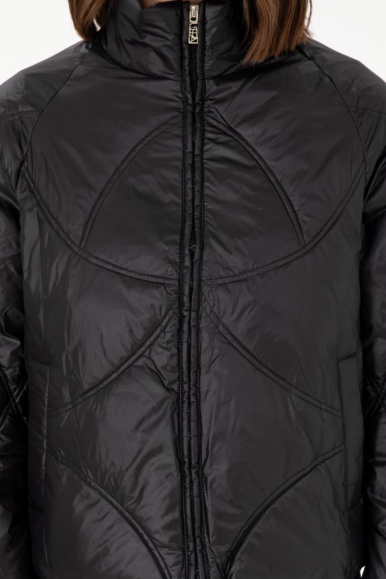 Kadın Siyah Mont - 50289589008