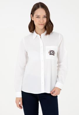Kadın Beyaz Uzun Kollu Gömlek - 50291087005