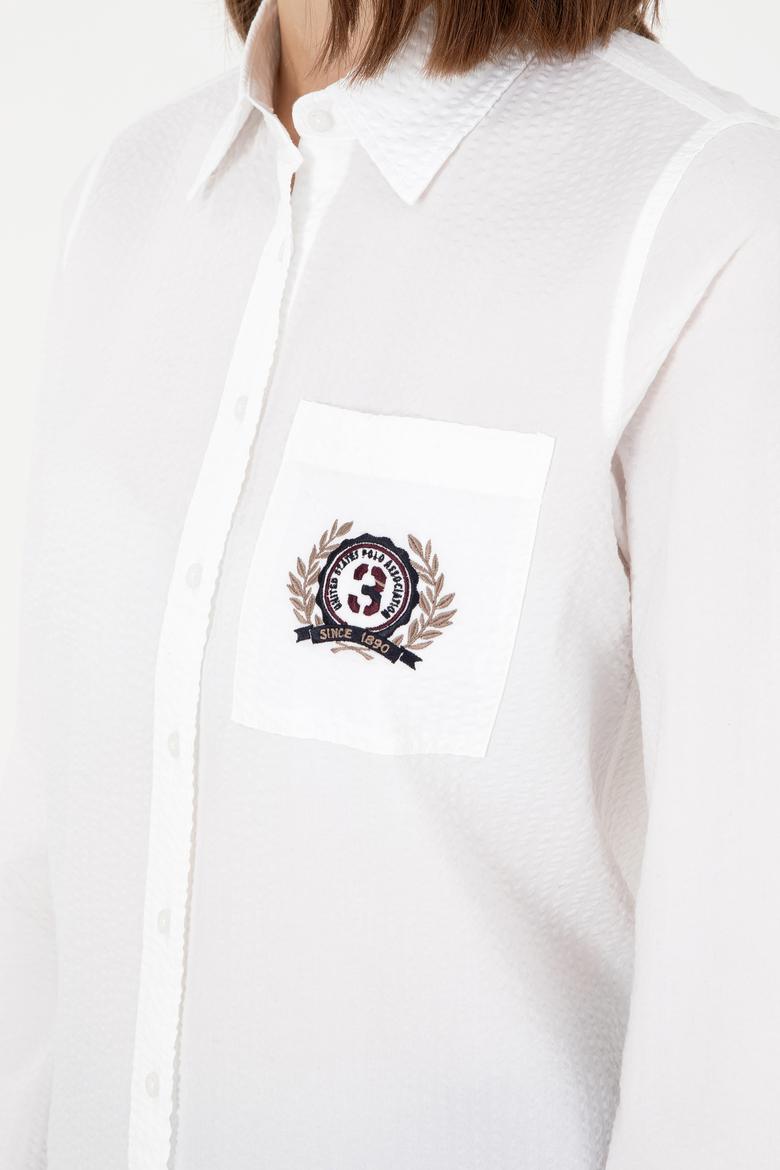 Kadın Beyaz Uzun Kollu Gömlek - 50291087005