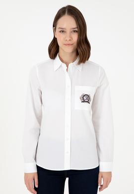 Kadın Beyaz Uzun Kollu Gömlek - 50291087005