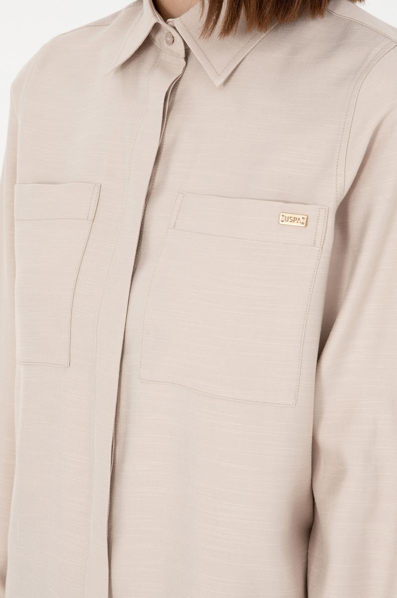 Kadın Taş Uzun Kollu Tunik Gömlek