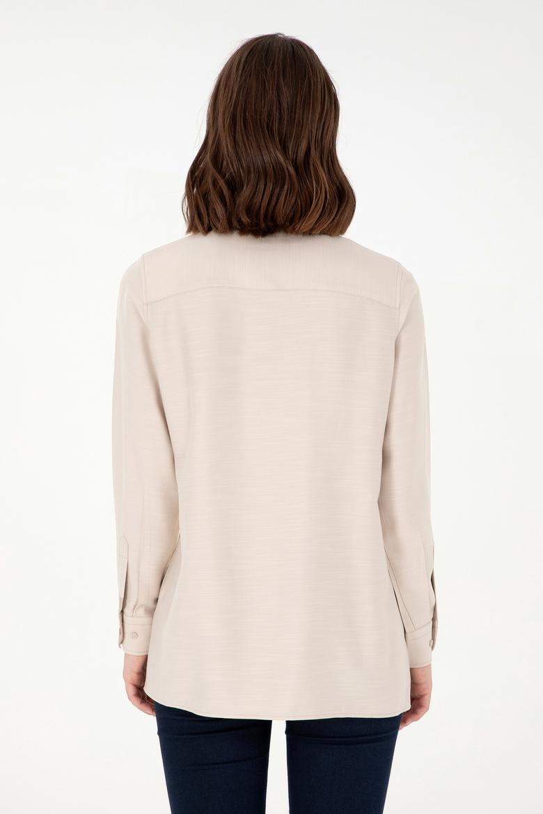 Kadın Taş Uzun Kollu Tunik Gömlek - 50293568019