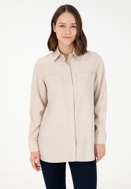 Kadın Taş Uzun Kollu Tunik Gömlek - 50293568019