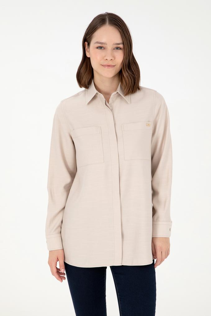 Kadın Taş Uzun Kollu Tunik Gömlek