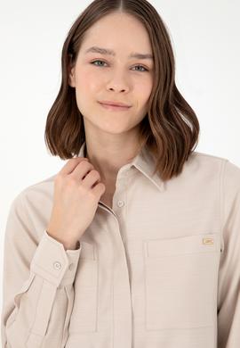 Kadın Taş Uzun Kollu Tunik Gömlek - 50293568019