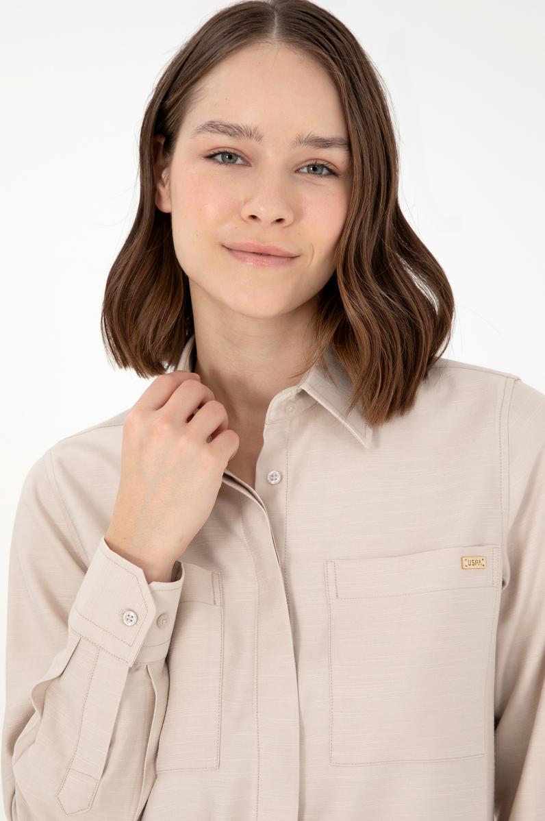 Kadın Taş Uzun Kollu Tunik Gömlek