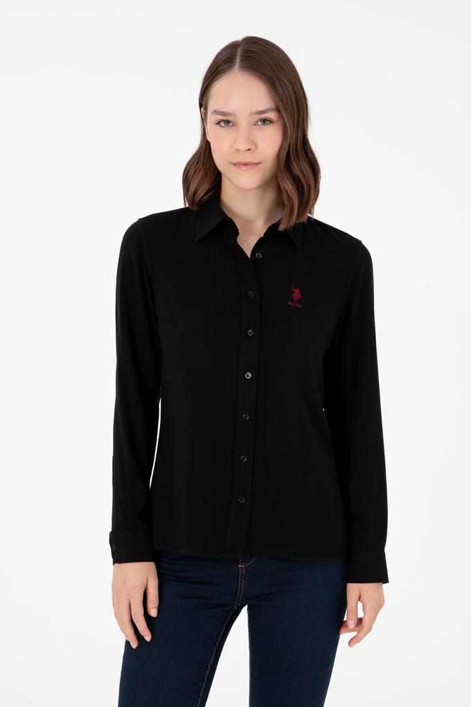 Kadın Siyah Uzun Kollu Gömlek