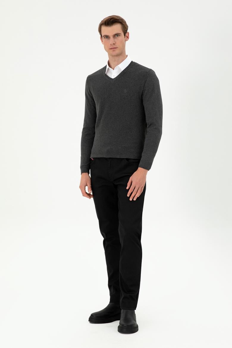 Erkek Siyah Jean Pantolon