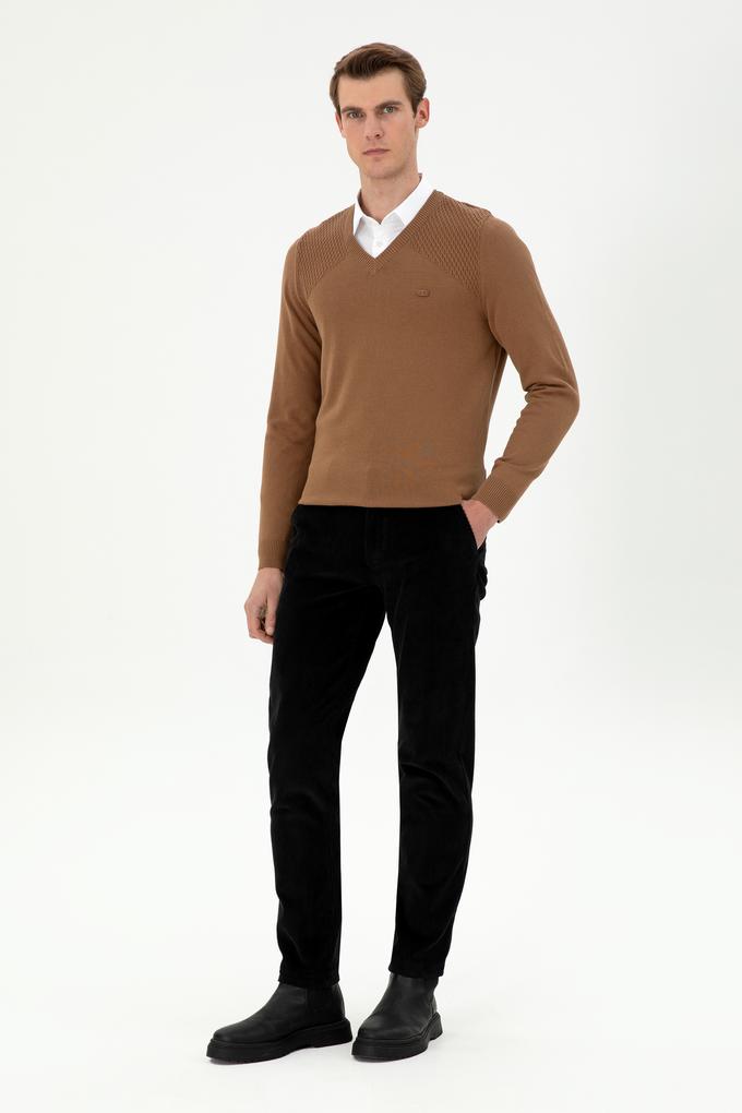 Erkek Siyah Kanvas Pantolon