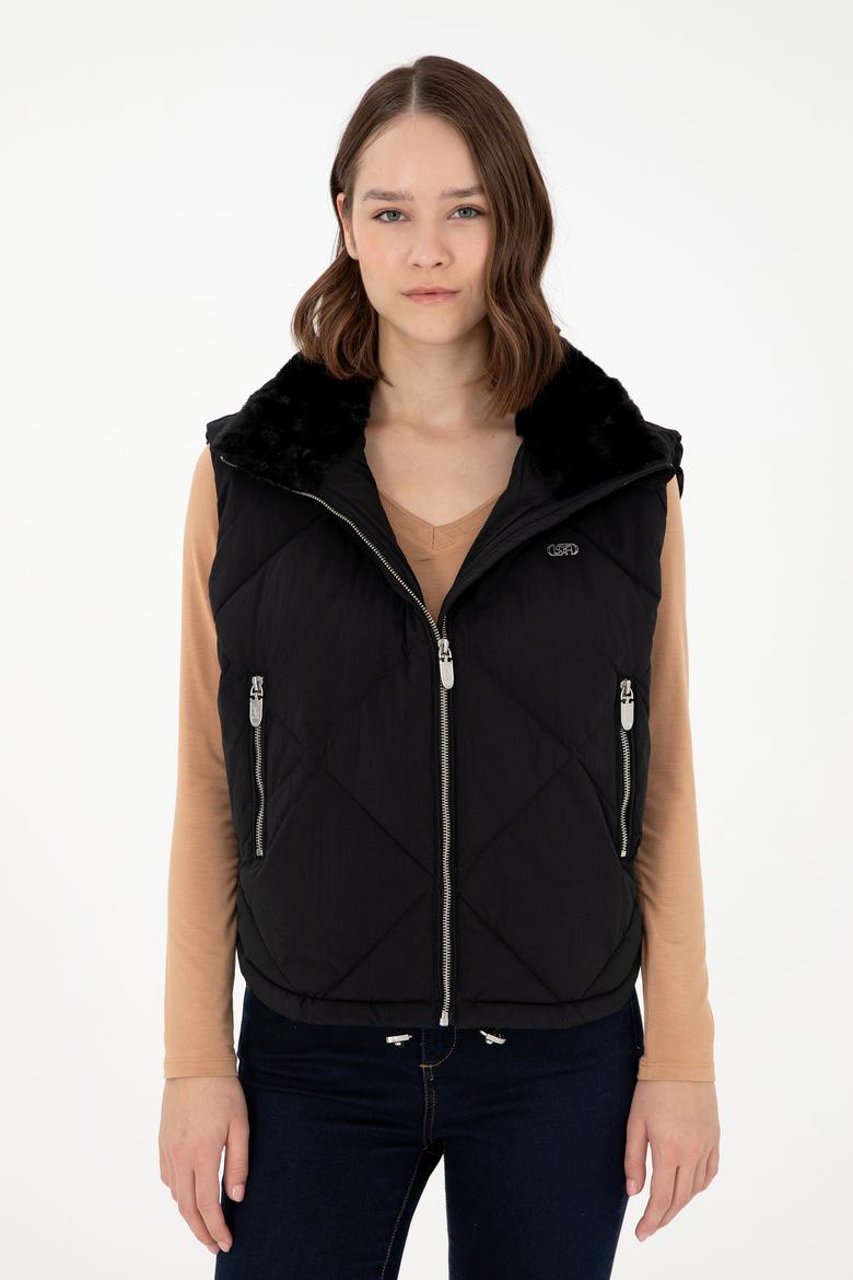 Kadın Siyah Yelek - 50289584003