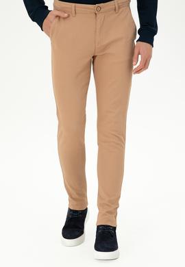Erkek Camel Slim Fit Kanvas Pantolon - 50297578017