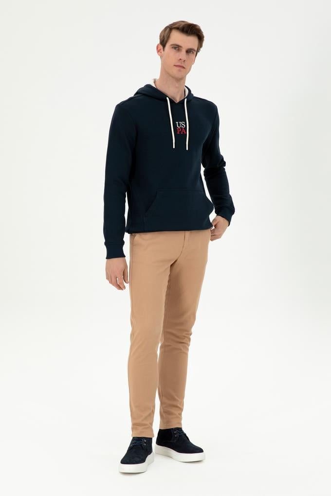 Erkek Camel Slim Fit Kanvas Pantolon