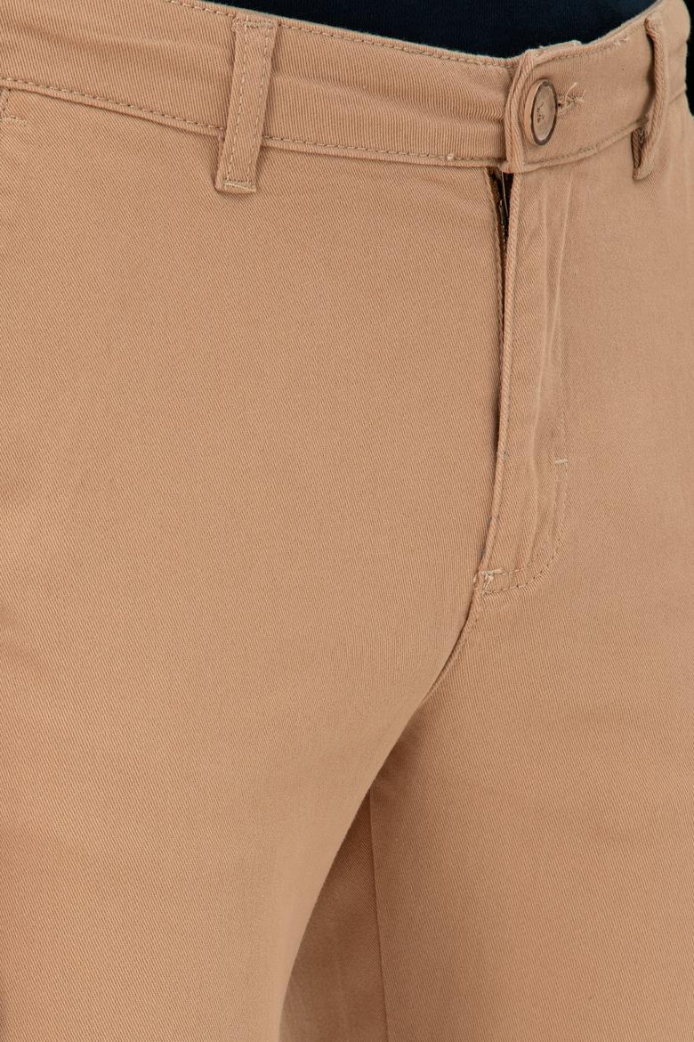 Erkek Camel Slim Fit Kanvas Pantolon - 50297578017