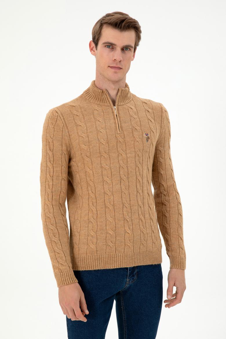 Erkek Camel Melanj Kazak - 50293140027