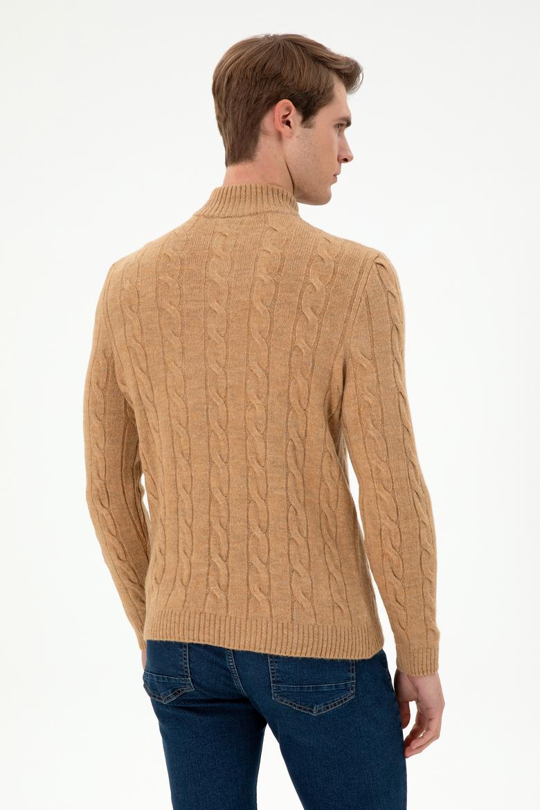 Erkek Camel Melanj Kazak - 50293140027