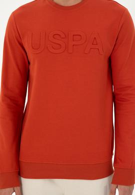Erkek Regular Fit Bisiklet Yaka Kiremit Basic Sweatshirt - 50289058116