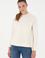 Kadın Krem Bisiklet Yaka Sweatshirt