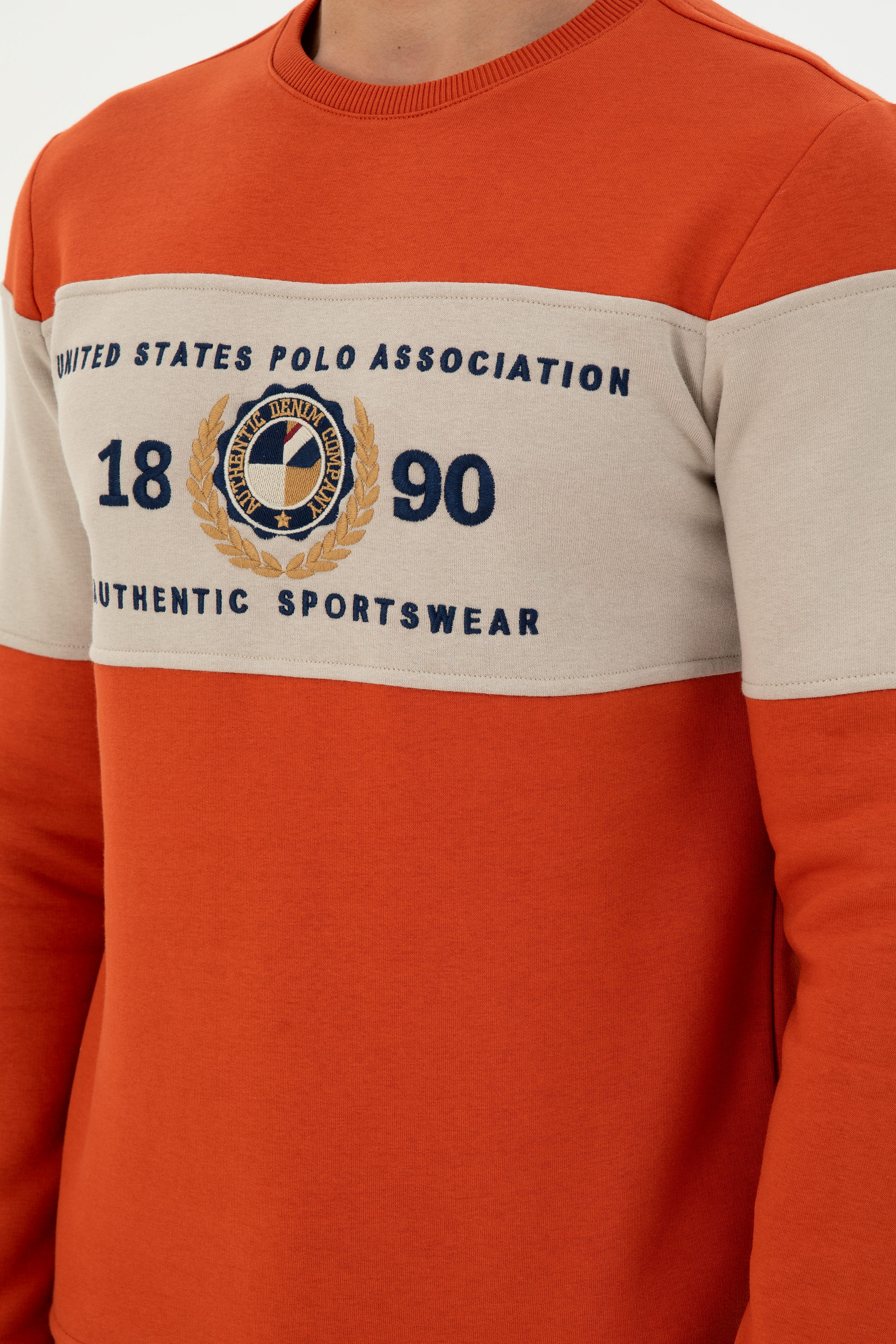 Erkek Kiremit Sweatshirt