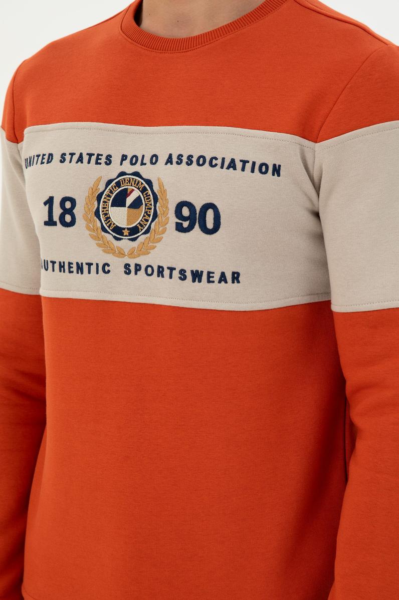 Erkek Kiremit Sweatshirt