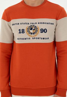 Erkek Kiremit Sweatshirt - 50296190017