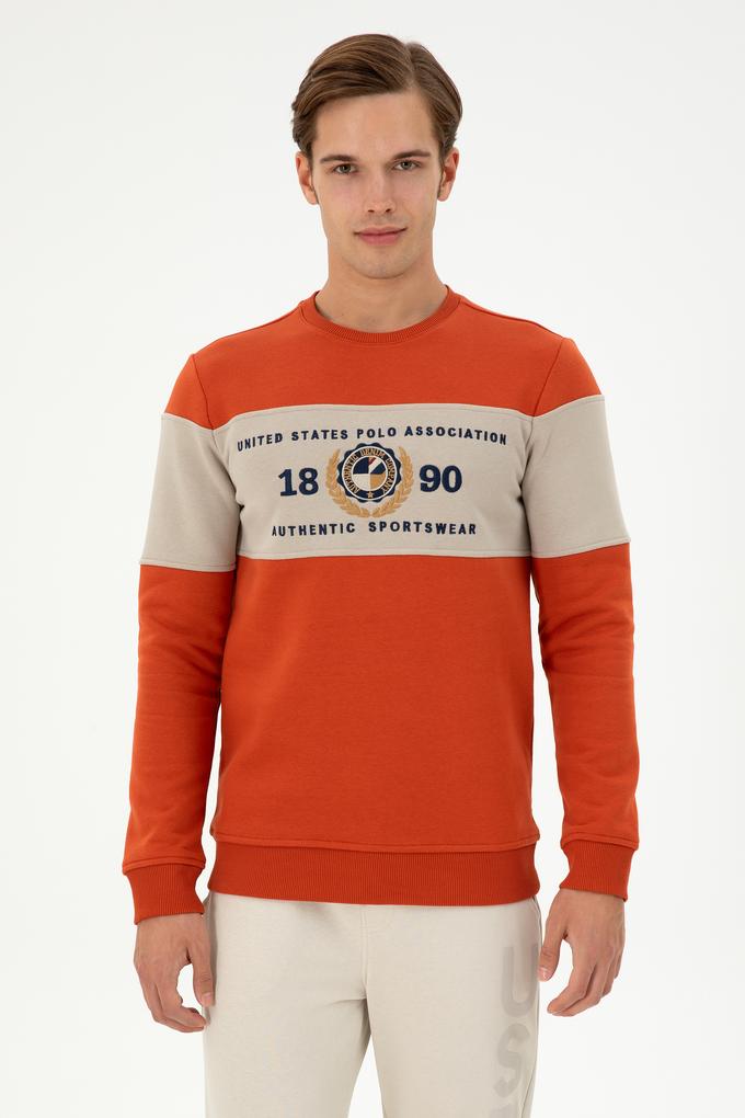 Erkek Kiremit Sweatshirt