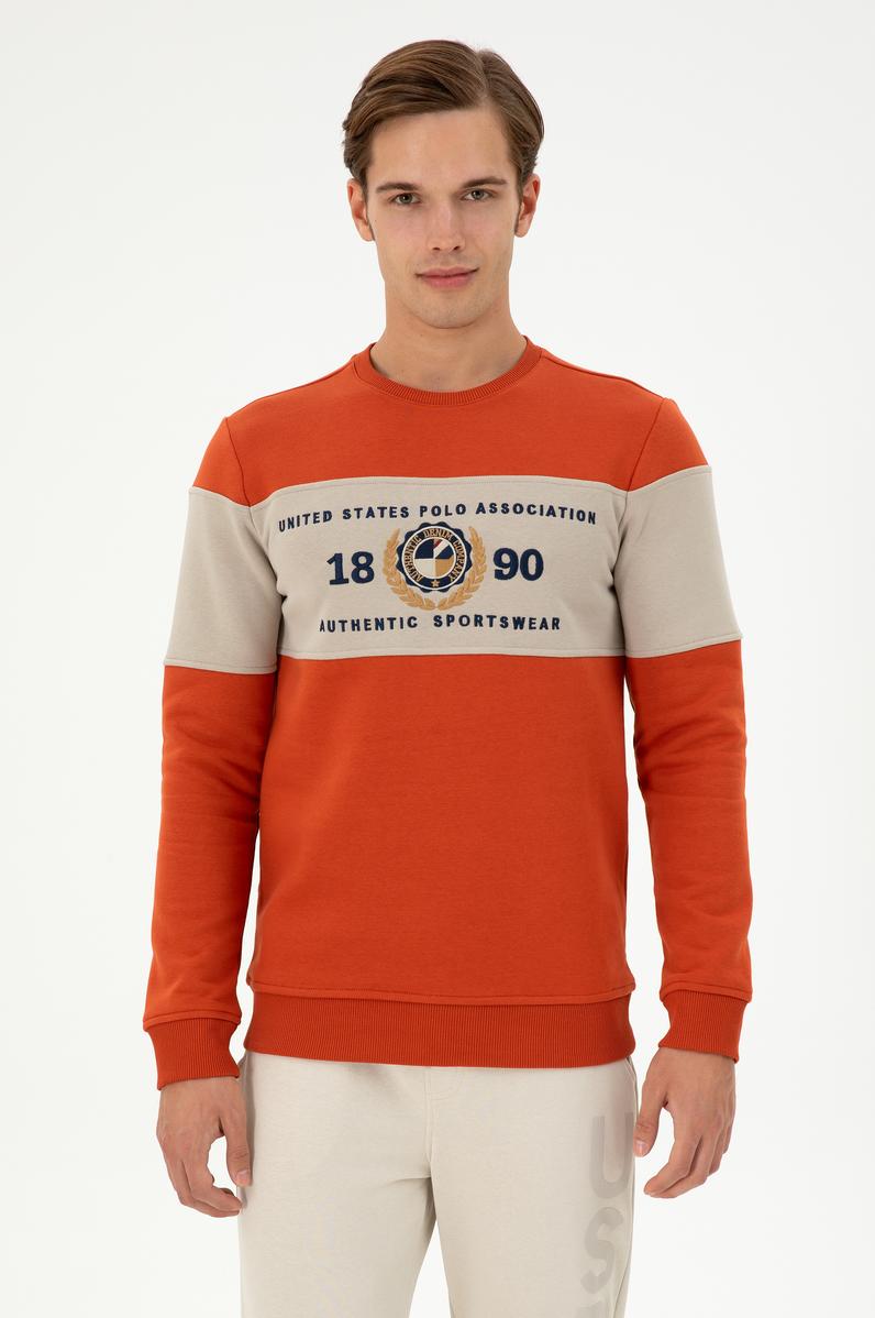 Erkek Kiremit Sweatshirt